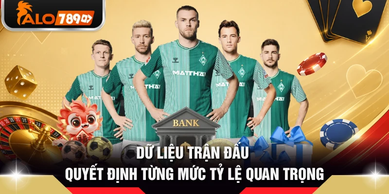 Dữ liệu trận đấu quyết định từng mức tỷ lệ quan trọng